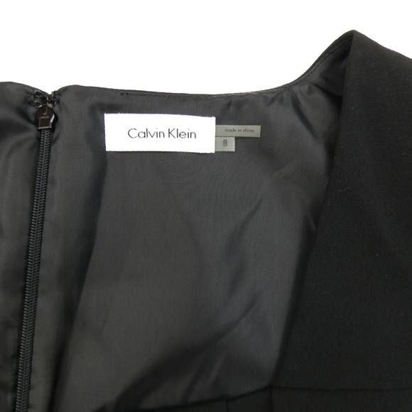 🚺NWOT CALVIN KLEIN Black Sheath Dress - Picture 3 of 4